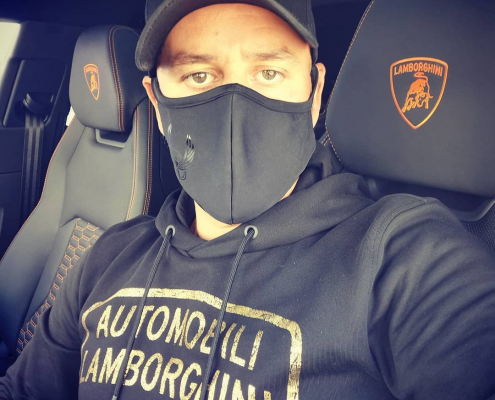 Stefano Cigana in lamborghini